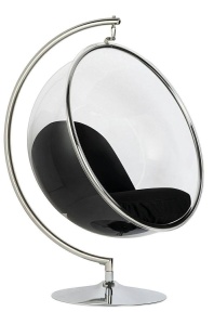 FOTOLIU EXCLUSIVIST BUBBLE STAND, NEGRU/TRANSPARENT/CROM, DIN ACRIL SI CASMIR, STIL MODERN