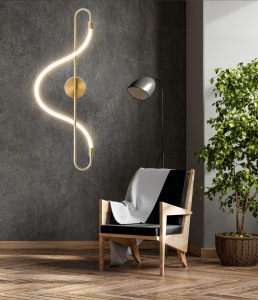 Lampa LED APP858-W Long Gold - Img 4