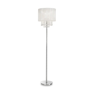LAMPADAR OPERA PT1, ALB/CROM, DIN METAL, STIL MODERN