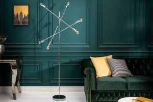 LAMPADAR, VARIATION, COD 40777, METAL ARGINTIU, ASPECT MODERN - Img 2