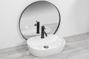 LAVOAR REA CARINA, ALB, 50 CM, DIN CERAMICA, CALITATE SUPERIOARA