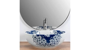 LAVOAR REA FIORI, MULTICOLOR, 41 CM, DIN CERAMICA, CALITATE SUPERIOARA - Img 2