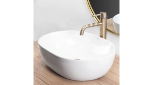 LAVOAR REA LISA, ALB, 49 CM, DIN CERAMICA, CALITATE SUPERIOARA - Img 4