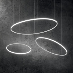 LUSTRA HULAHOOP SP D081, ALB, DIN METAL, STIL MODERN - Img 2