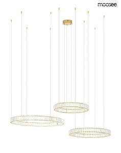 LUSTRA LIBERTY 3B AURIE, CONFECTIONATA DIN STICLA SI METAL, STIL MODERN - Img 2
