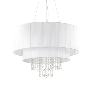 LUSTRA OPERA SP10, ALB, DIN CRISTAL, STIL MODERN