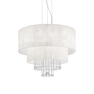 LUSTRA OPERA SP6, ALB, DIN CRISTAL, STIL MODERN