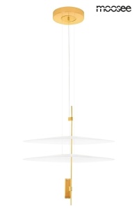 LUSTRA PARROT 68 GOLD, CONFECTIONATA DIN ACRIL SI METAL, STIL MODERN