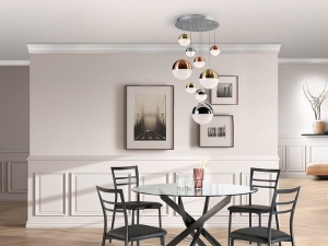 LUSTRA SPHERE 793091B , CU POSIBILITATE DE CONECTARE LA BLUETOOTH, DIN METAL SI POLICARBONAT, STIL MODERN SCHULLER - Img 4
