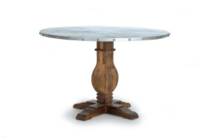 MASA DINING 1098, LEMN MASIV DE MANGO SI METAL, STIL VINTAGE/INDUSTRIAL G&C