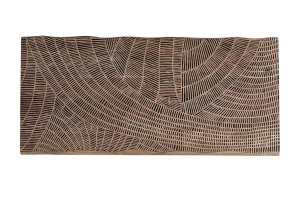 MASA DINING DORIS 180CM, MARO/NEGRU, LEMN MASIV DE ACACIA SI METAL, GINER Y COLOMER - Img 3