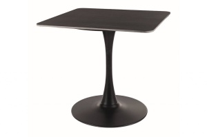 MASA DINING/LIVING ESPERO, 80X80 CM, EFECT DE MARMURA NEAGRA/NEGRU, BLAT DIN CERAMICA SI PICIOR DIN METAL, STIL MODERN - Img 2