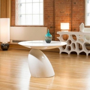 MASA DINING/LIVING FUNGO GRANDE, 110CM, DIN FIBRA DE STICLA