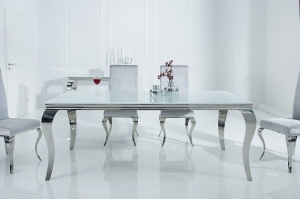 MASA STIL BAROC 180CM, DE LUX, DIN METAL SI STICLA, OPAL, ARTIM GROUP SELECTION - Img 2
