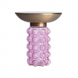 MASUTA DE CAFEA AUXILIAR REF. 29830, DIN METAL SI STICLA, STIL MODERN, VIC