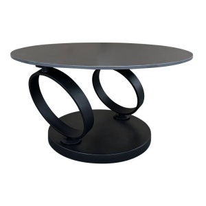 MASUTA DE CAFEA, DANCING RINGS, DIN METAL SI CERAMICA, NEGRU/GRI, ARTIM GROUP - Img 2