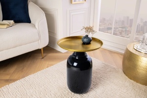 MASUTA DE CAFEA, ELEGANCIA 50CM, DIN METAL NEGRU/AURIU, ARTIM GROUP SELECTION