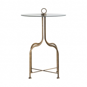 MASUTA DE CAFEA LINGEN REF. 25693, DIN METAL SI STICLA, STIL MODERN, VIC