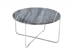 MASUTA DE CAFEA NOBLE 38011 GRI ARGINTIU DESIGN MODERN - Img 5