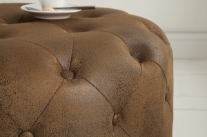 MASUTA DE CAFEA/TABURET 60 cm CHESTERFIELD 39424 STIL VINTAGE - Img 3