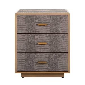 NOPTIERA CLASSIO, MARO/AURIU ANTICHIZAT, DIN PIELE ECOLOGICA SI METAL, STIL MODERN, B2 - Img 2