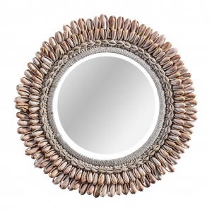OGLINDA DECORATIVA DHYL REF. 28520, DIN STICLA, SFOARA SI SCOICI, STIL CLASIC, VIC