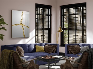 OGLINDA DECORATIVA SURCOS, 120x80 CM, DIN STICLA SI MDF, STIL MODERN