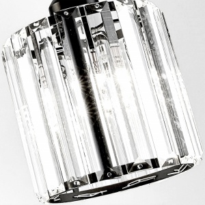 PENDUL BLACK CRYSTAL APP511-1CP, 14X90, NEGRU, DIN METAL SI STICLA, STIL MODERN, TU - Img 4