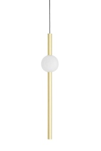 PENDUL LIBRA 60, AURIU/ALB, DIN METAL SI STICLA, STIL MODERN
