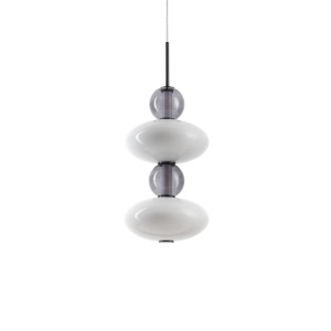 PENDUL LUMIERE-2 SP, ALB, DIN STICLA, STIL MODERN