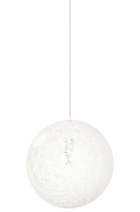 PENDUL LUNA 40, ALB, DIN CANEPA, STIL MODERN, B2