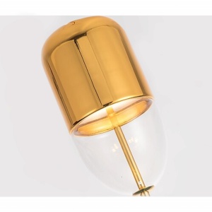 PENDUL METAL GOLD APP550-1CP, 12X45 cm, AURIU, DIN OTEL, METAL SI STICLA, STIL MODERN, TU - Img 4