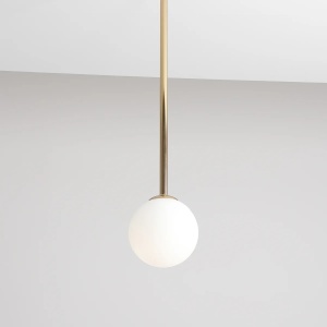 PENDUL PINNE MEDIUM, 67 CM, AURIU, DIN STICLA SI METAL, STIL MODERN