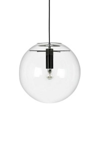 PENDUL SANDRA 20, NEGRU/TRANSPARENT, DIN METAL SI STICLA, STIL MODERN, B2