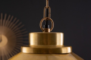 PENDUL, STIL INDUSTRIAL, 115CM, DIN METAL DE CULOARE AURIE, COD 41446 - Img 3
