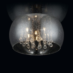PLAFONIERA DIN CRISTAL STICLA SI METAL RAIN ZUMA LINE C0076-05L-F4K9