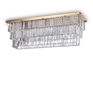 PLAFONIERA MARTINEZ PL8, AURIU, DIN CRISTAL, STIL MODERN