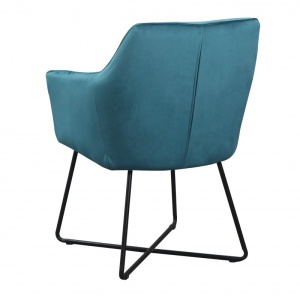 SCAUN CU BRATE, SAMT TURCOAZ, COD 38861, DESIGN LOFT - Img 5