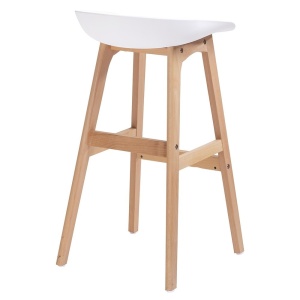 SCAUN DE BAR ALB HOKER STALLO STIL MODERN B2 - Img 2