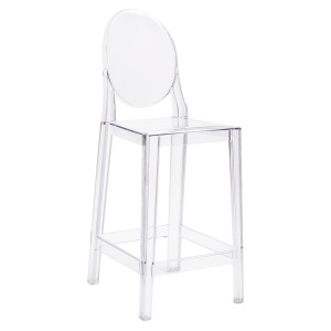 SCAUN DE BAR TRANSPARENT, VICTORIA, FABRICAT DIN POLICARBONAT, STIL MODERN