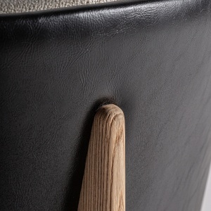 SCAUN DEOSEBIT, NARA, DIN LEMN, PIELE SI STOFA, ARTIM GROUP SELECTION - Img 6