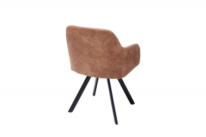 SCAUN DESIGN VINTAGE/INDUSTRIAL LUCCA NEGRU/MARO VINTAGE 38308 - Img 4