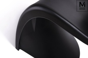 SCAUN DINING HOVER, NEGRU MAT, DIN POLIPROPILENA, STIL MODERN - Img 5