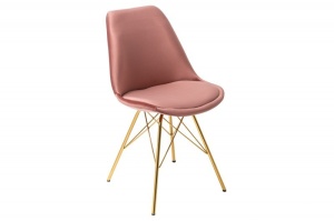 SCAUN DINING, SCANDINAVIA, COD 39305, ROZ ANTIC, STIL RETRO VINTAGE - Img 3