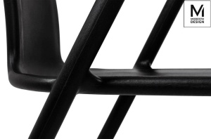 SCAUN DINING/TERASA AIR, NEGRU MAT, DIN POLIPROPILENA, STIL MODERN - Img 8