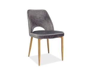 SCAUN DINING VERDI GRI BLUVEL14/STEJAR STIL MODERN SIGNAL - Img 1