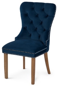 SCAUN LIVING MADAME ALBASTRU/NATURAL - DESIGN MODERN