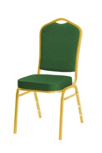 SCAUN PENTRU SALA EVENIMENTE/CONFERINTA RZYM VERDE/AURIU DESIGN CLASIC