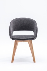 SET 2 SCAUNE NATURAL/GRI NORDIC STAR 38503 - DESIGN SCANDINAV - Img 5
