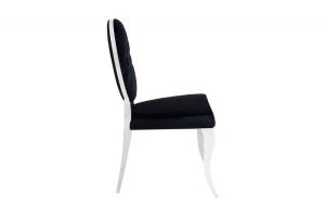 SET 2 SCAUNE NEGRE BAROCK 37354 - DESIGN MODERN - Img 3